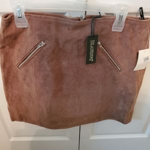 BLANKNYC suede miniskirt